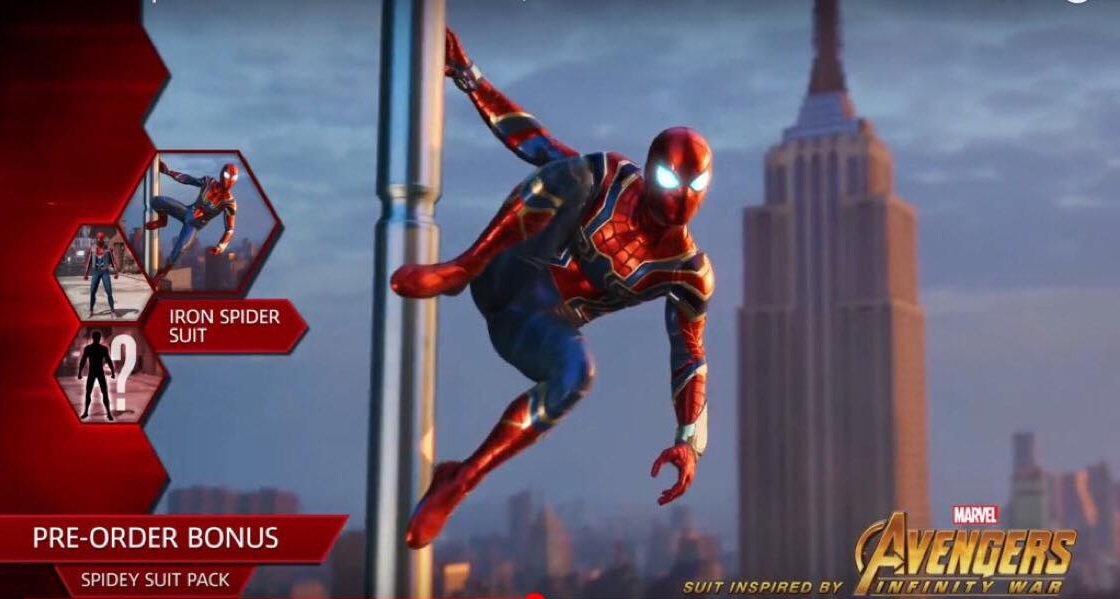 Spider-Man PS4: Iron Spider Suit From Avengers: Infinity War Movie