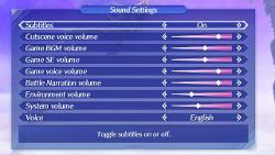 Configuración de sonido Voz